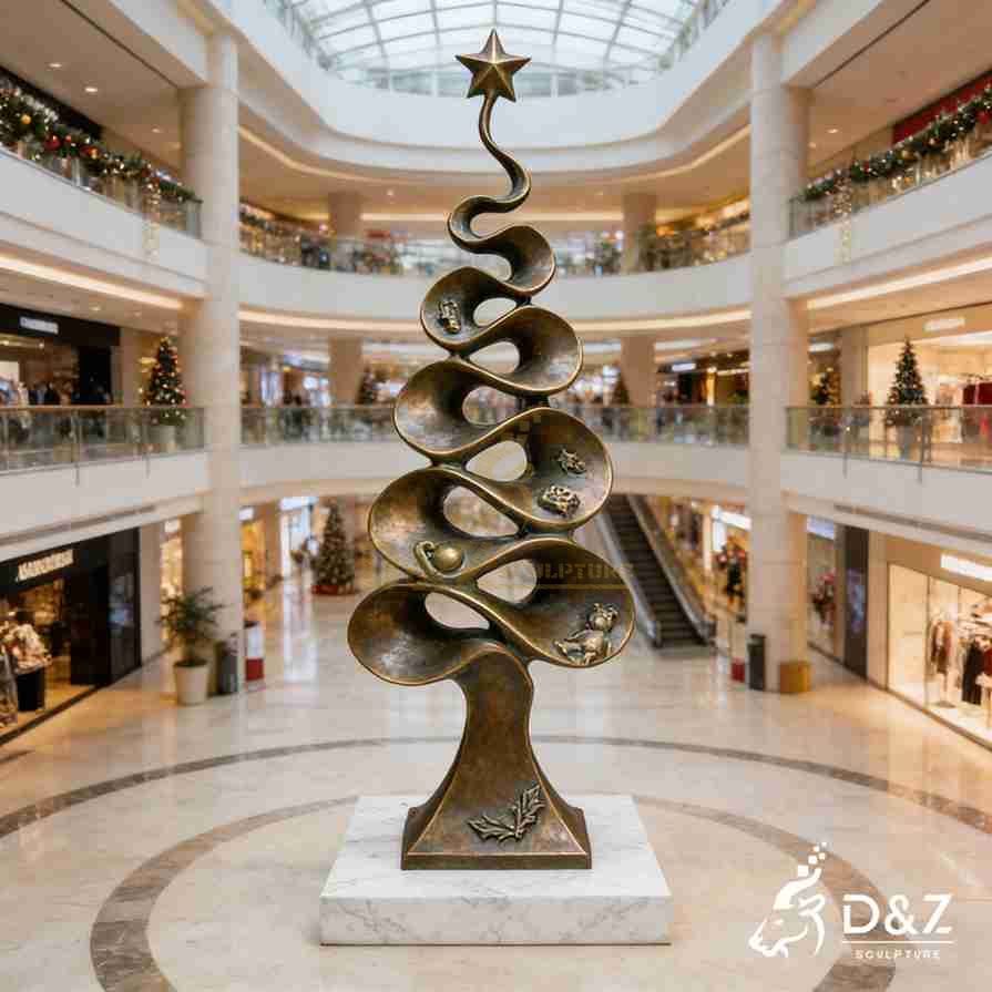 15-12 Large Bronze Modern Statues in Contemporary Landscape Art