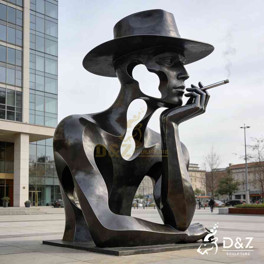 Metal Modern Bust Sculpture 5