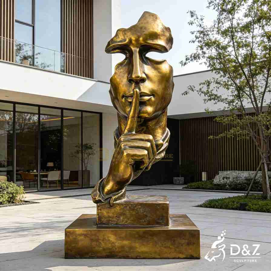 silence is golden statue 3