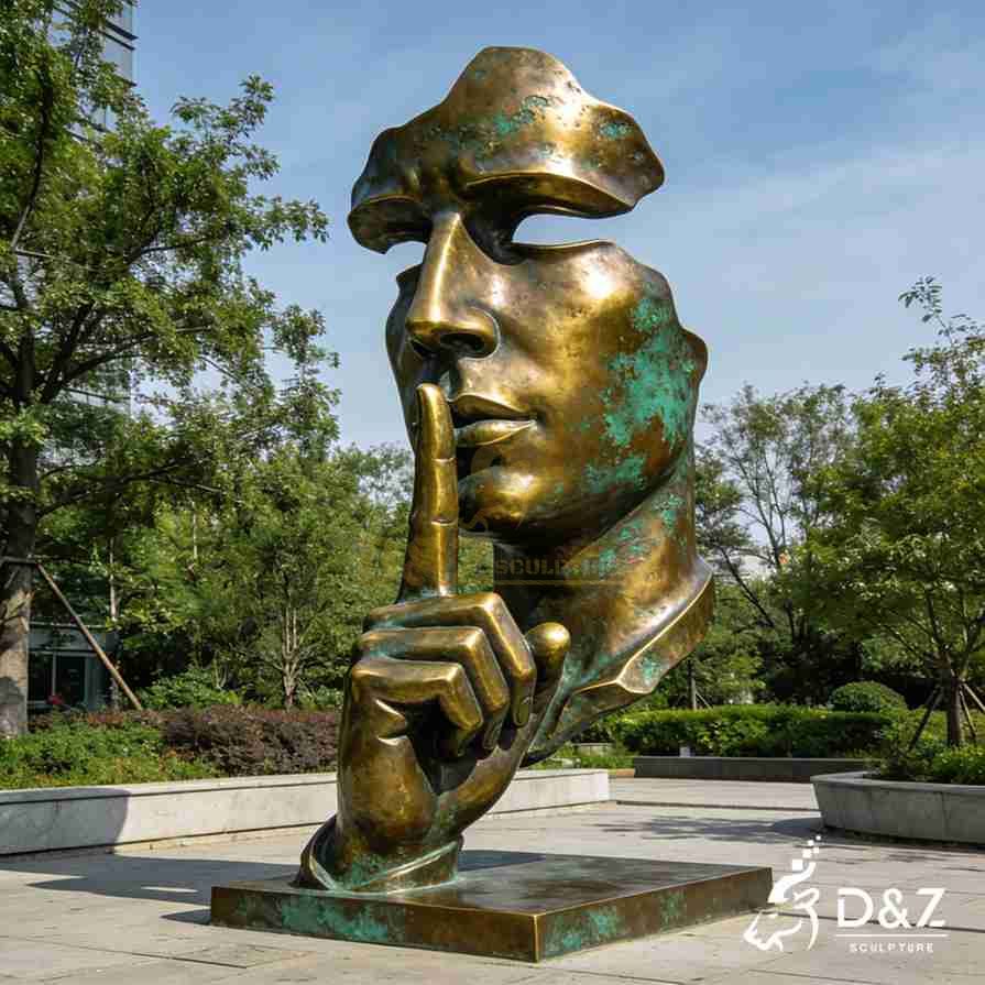 silence is golden statue 4