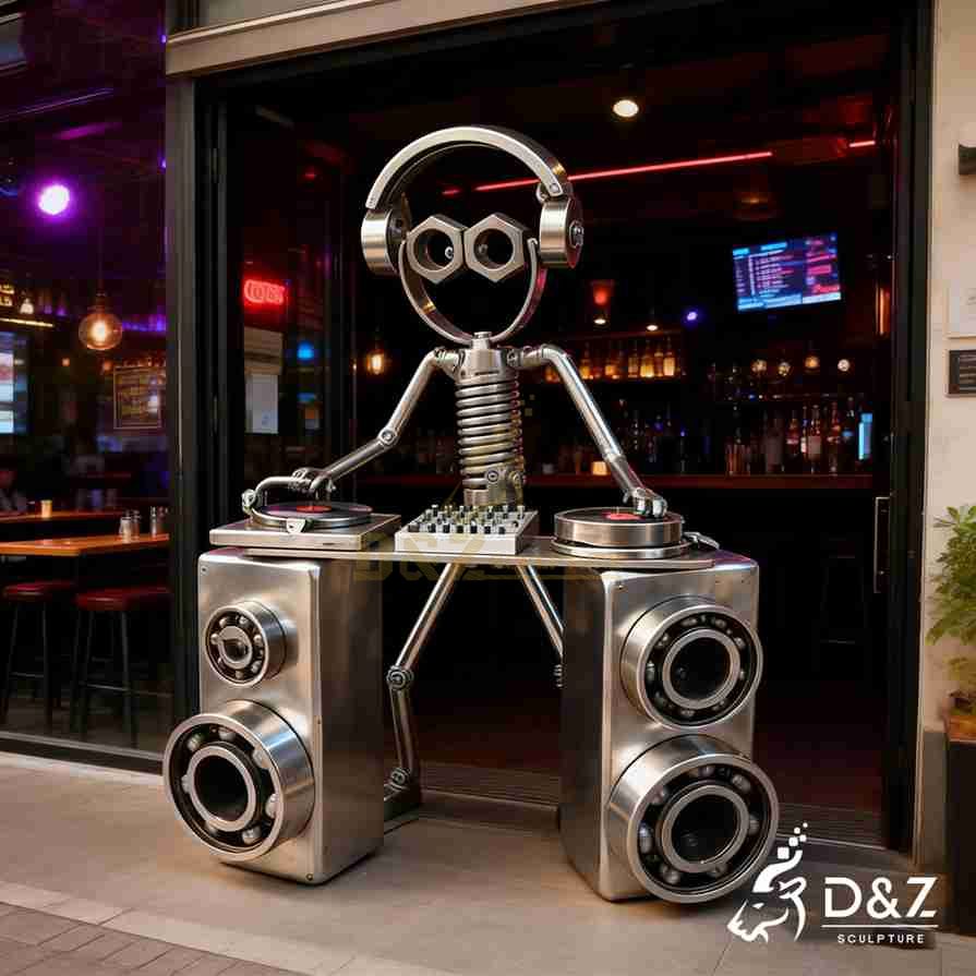 Metal DJ Sculpture 1