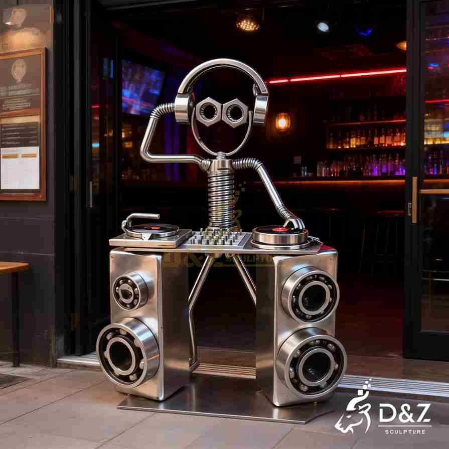 Metal DJ Sculpture 2