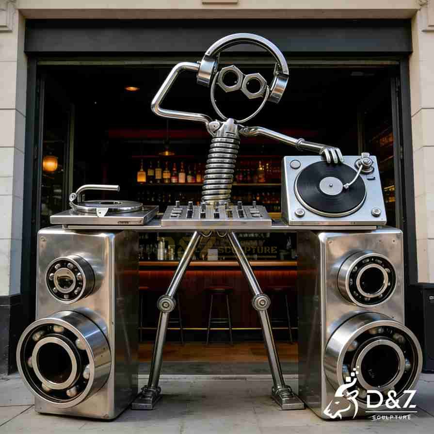 Metal DJ Sculpture 3