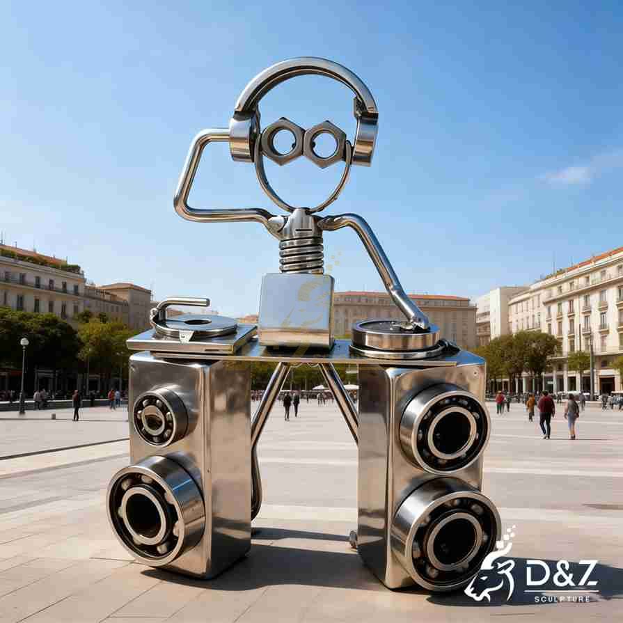 Metal DJ Sculpture 4