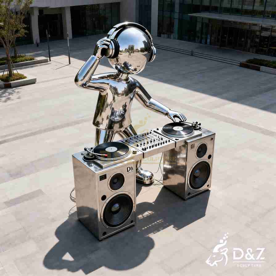 Metal DJ Sculpture 5