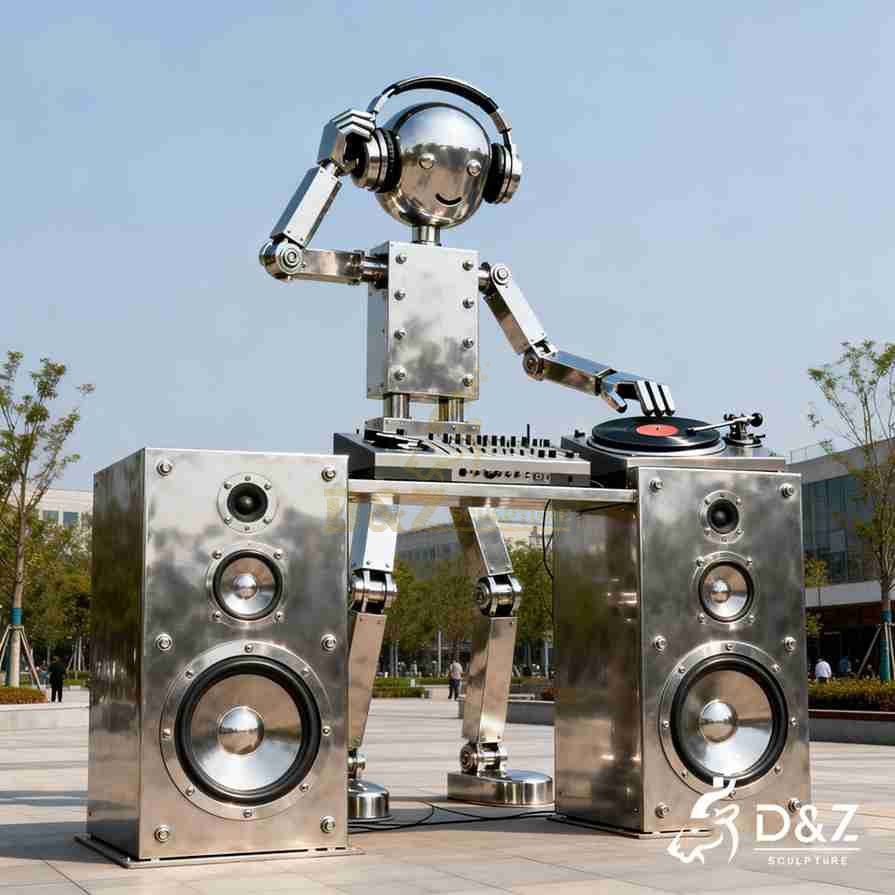 Metal DJ Sculpture 6