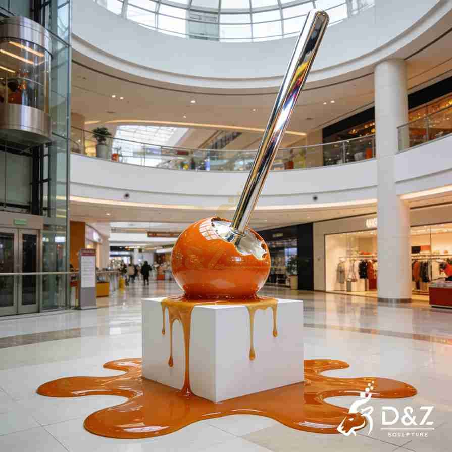 Metal Melted Lollipop Sculpture 6