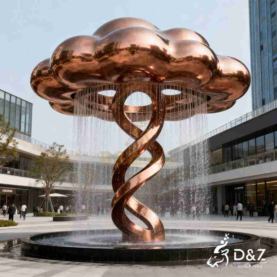 Metal Cloud Fountain 4
