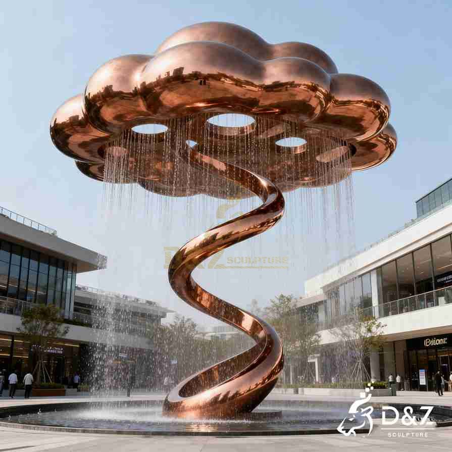 Metal Cloud Fountain 6
