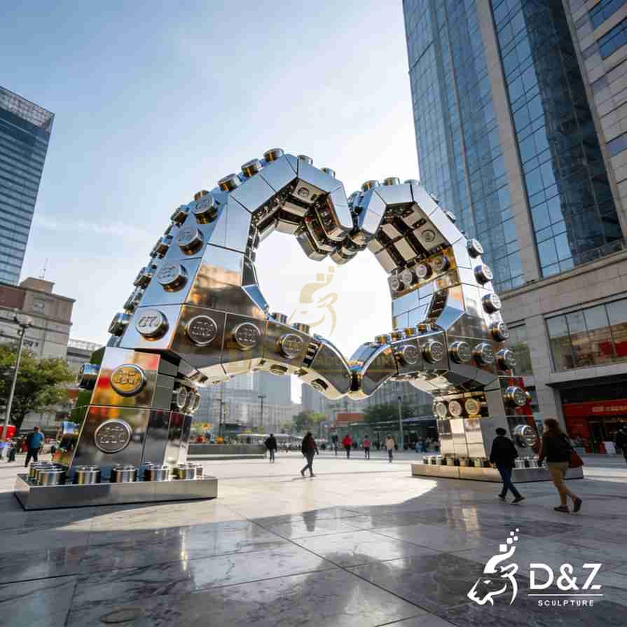 15-11 Large Metal Hand Sculptures: Infusing Soul into Spaces