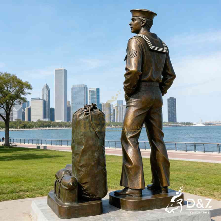 Navy Lone Sailor garden statue for sale 4 Navy Lone Sailor garden statue for sale 4
