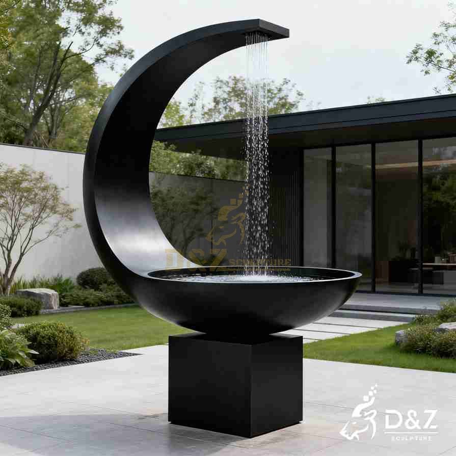 Black Metal Bowl Fountain 2 Black Metal Bowl Fountain 2