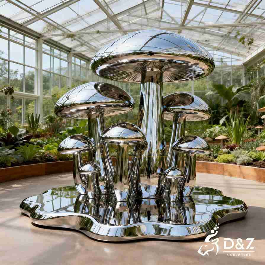 Metal Mushroom Art Sculpture 5