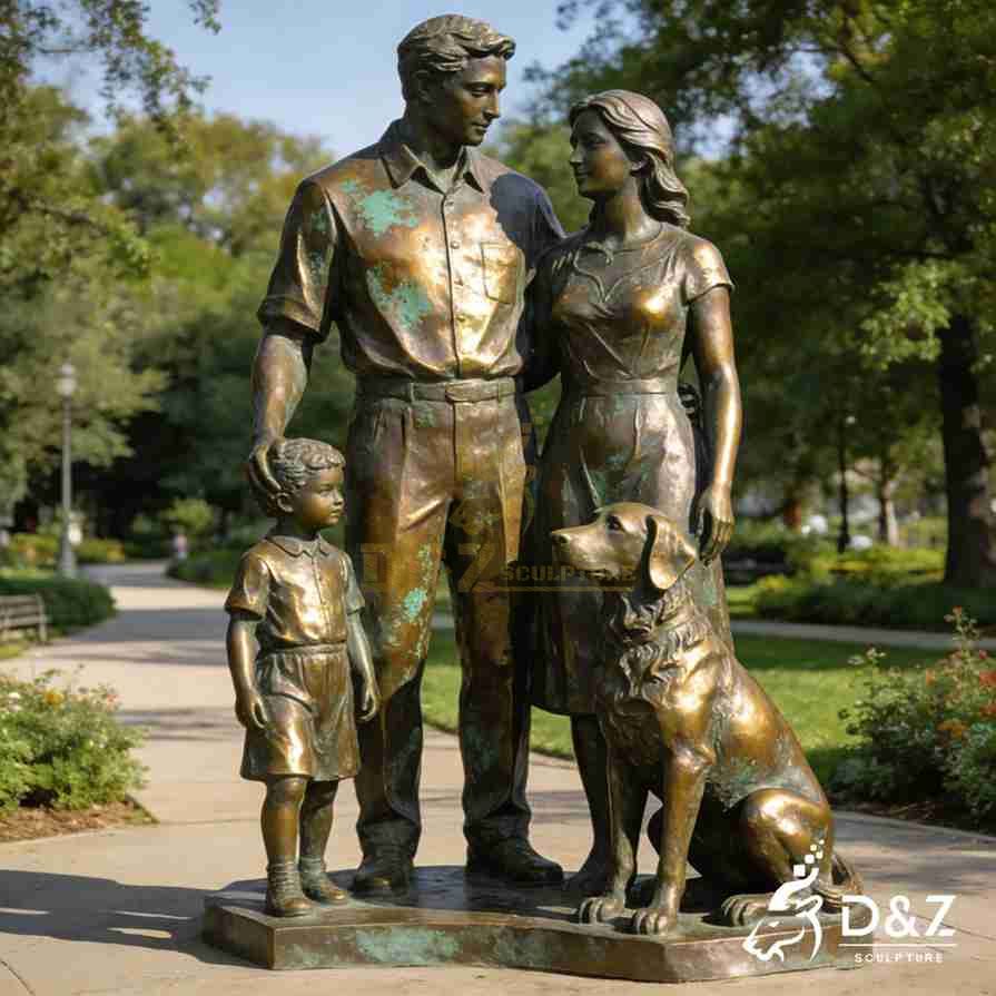 Large Bronze Family Sculpture 1