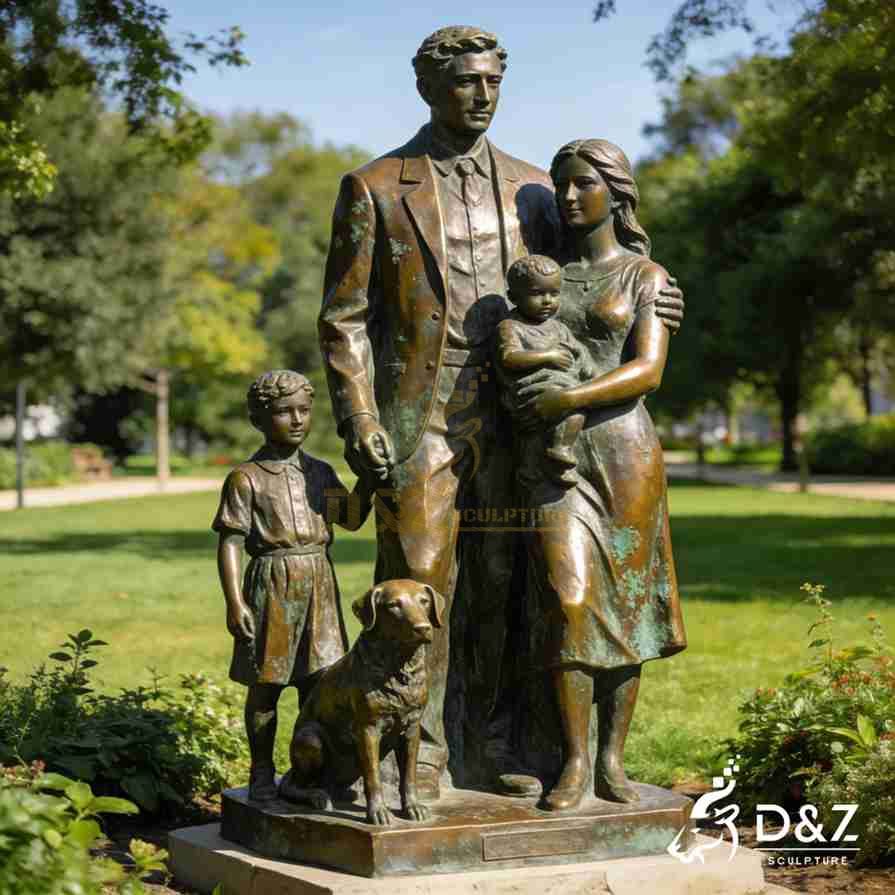 Large Bronze Family Sculpture 2
