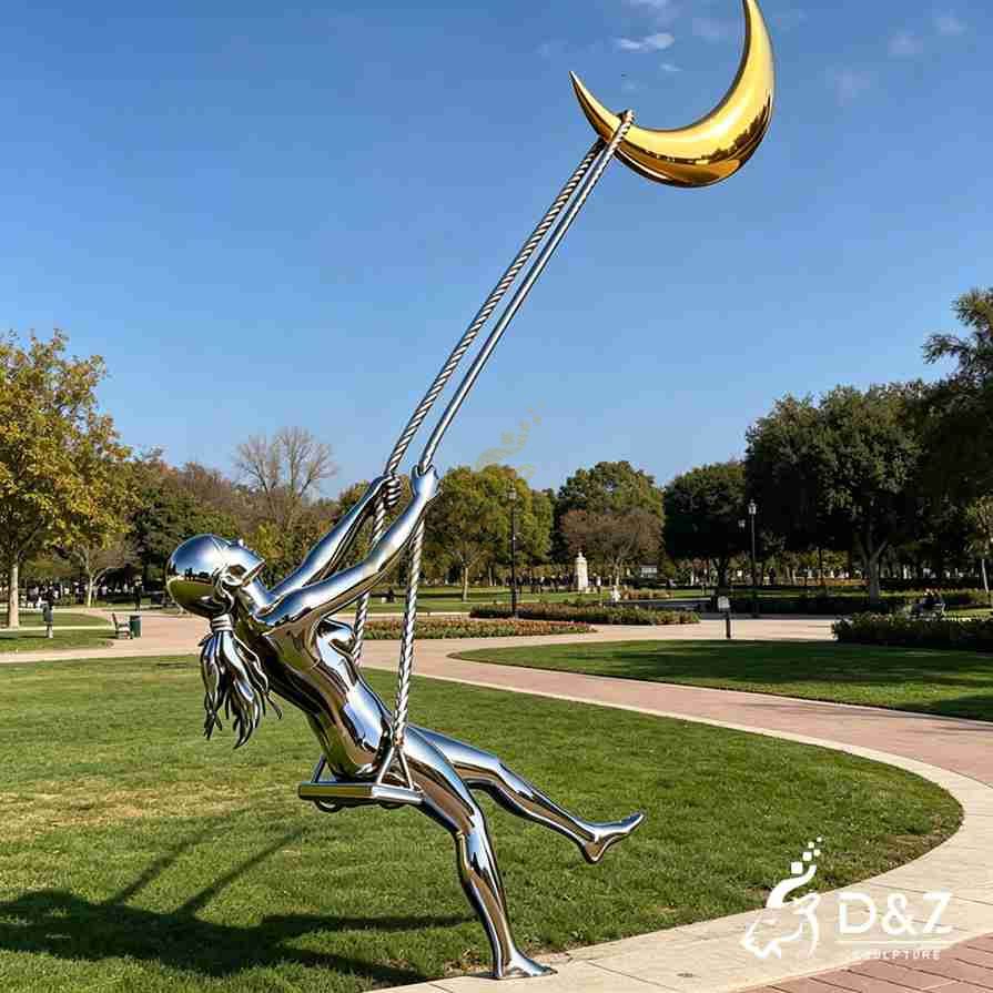 Girl on a Swing Sculpture 4 Girl on a Swing Sculpture 4