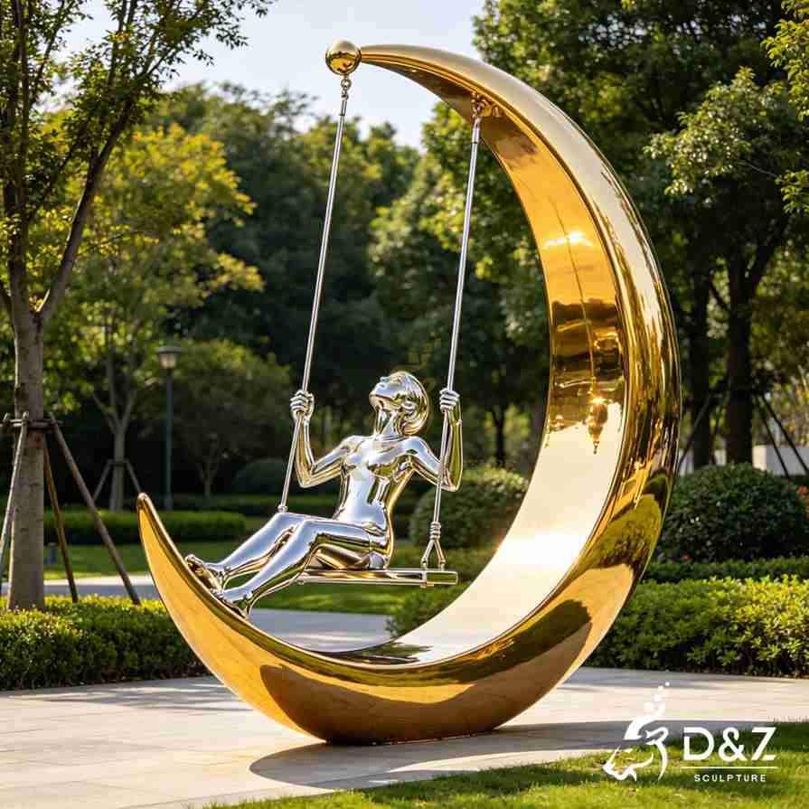 Girl on a Swing Sculpture 6 Girl on a Swing Sculpture 6