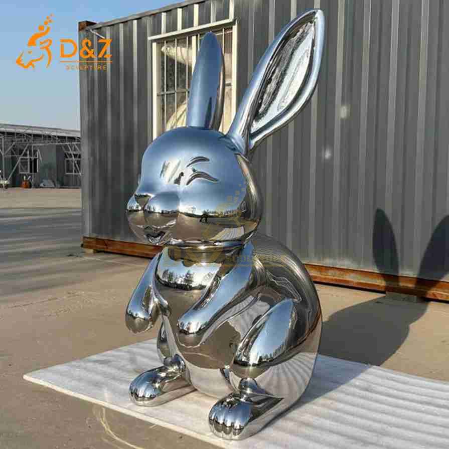 Modern Metal Rabbit Sculpture 2 Modern Metal Rabbit Sculpture 2