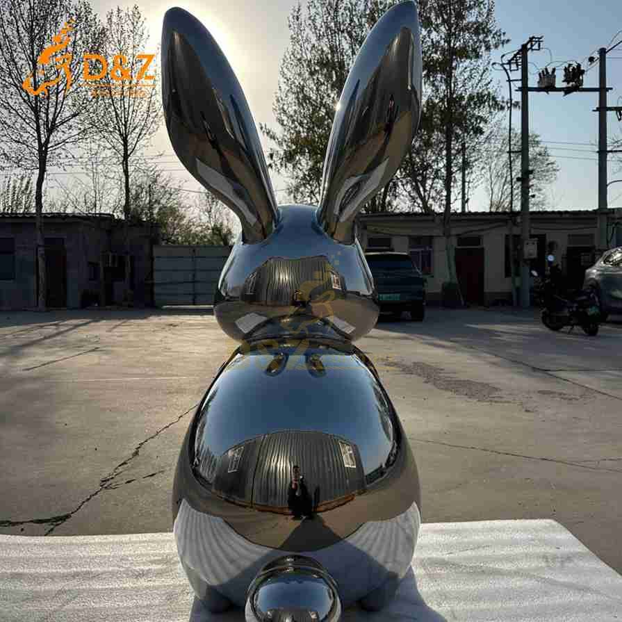 Modern Metal Rabbit Sculpture 5 Modern Metal Rabbit Sculpture 5