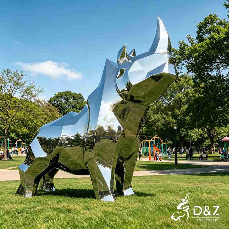 Metal Rhino Sculpture 6 Metal Rhino Sculpture 6