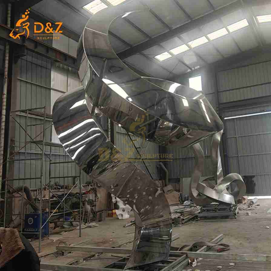 Abstract Metal Ribbon Sculpture 4