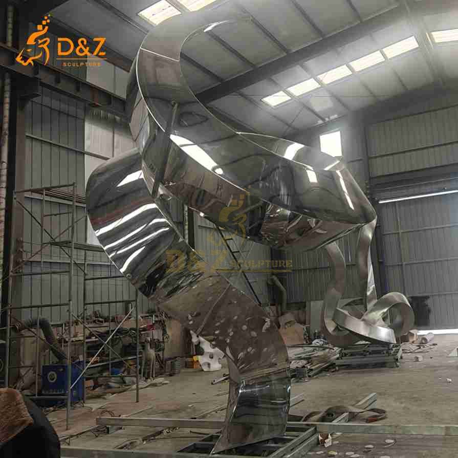 Abstract Metal Ribbon Sculpture 5