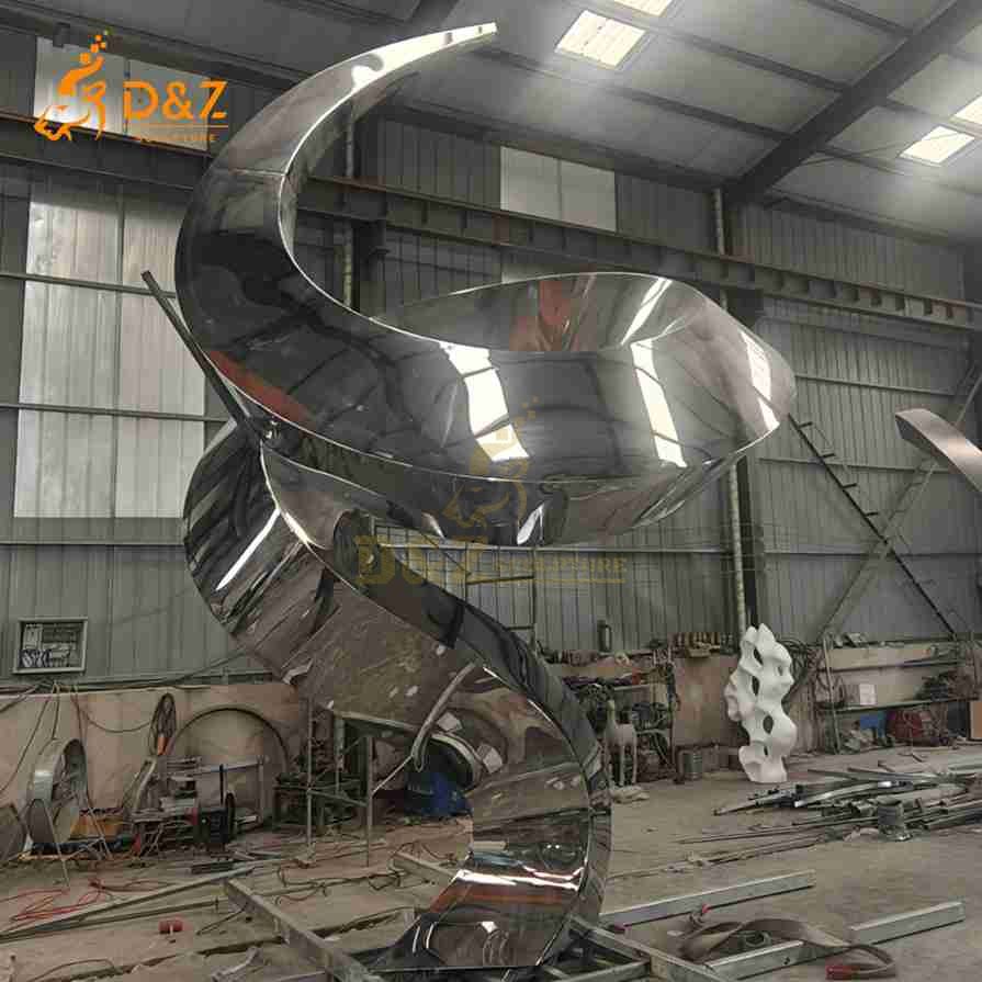 Abstract Metal Ribbon Sculpture 6