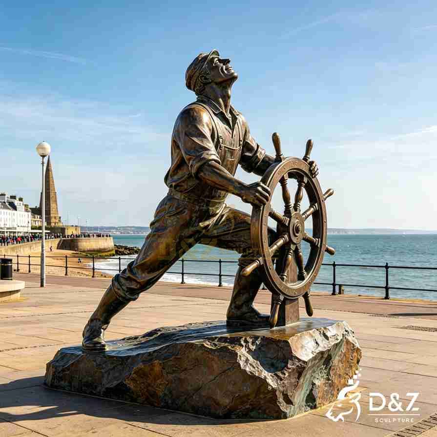 Fisherman at the Wheel Statue 5