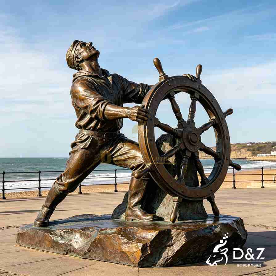Fisherman at the Wheel Statue 6
