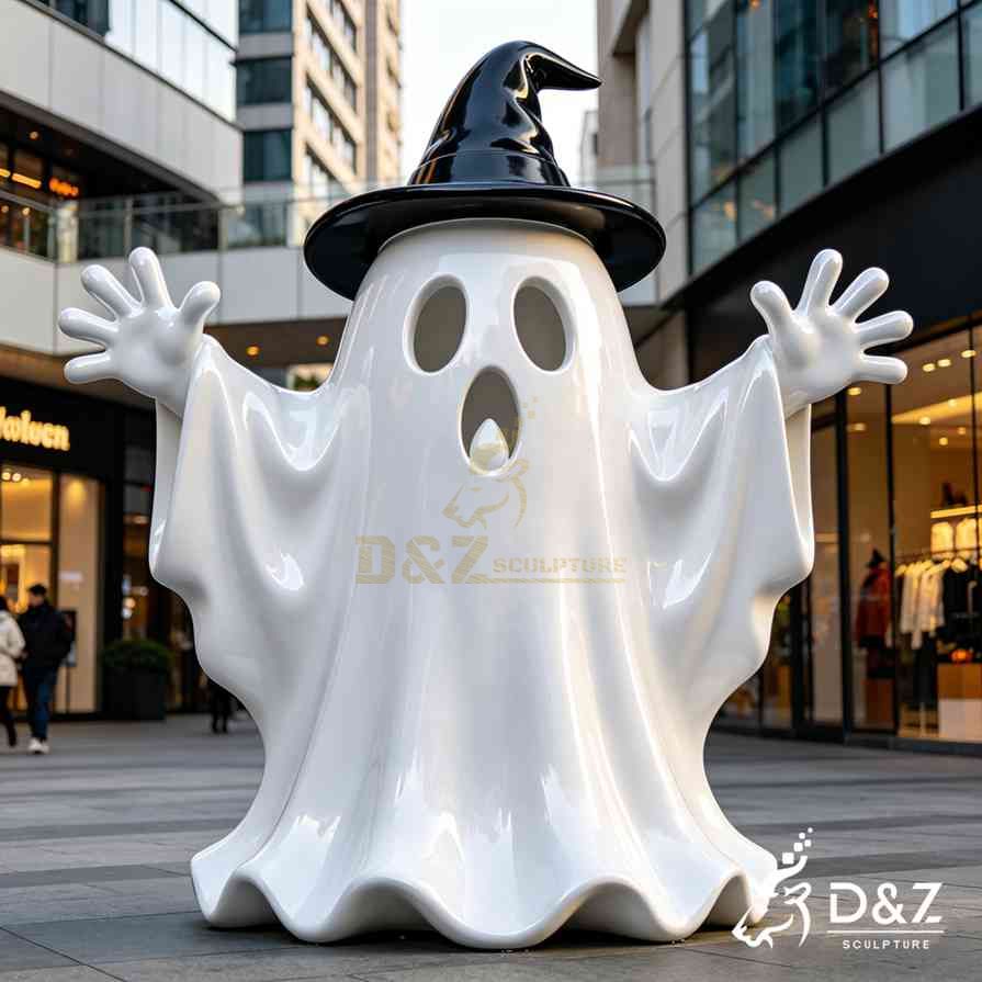 Metal Cartoon Ghost Sculpture 2