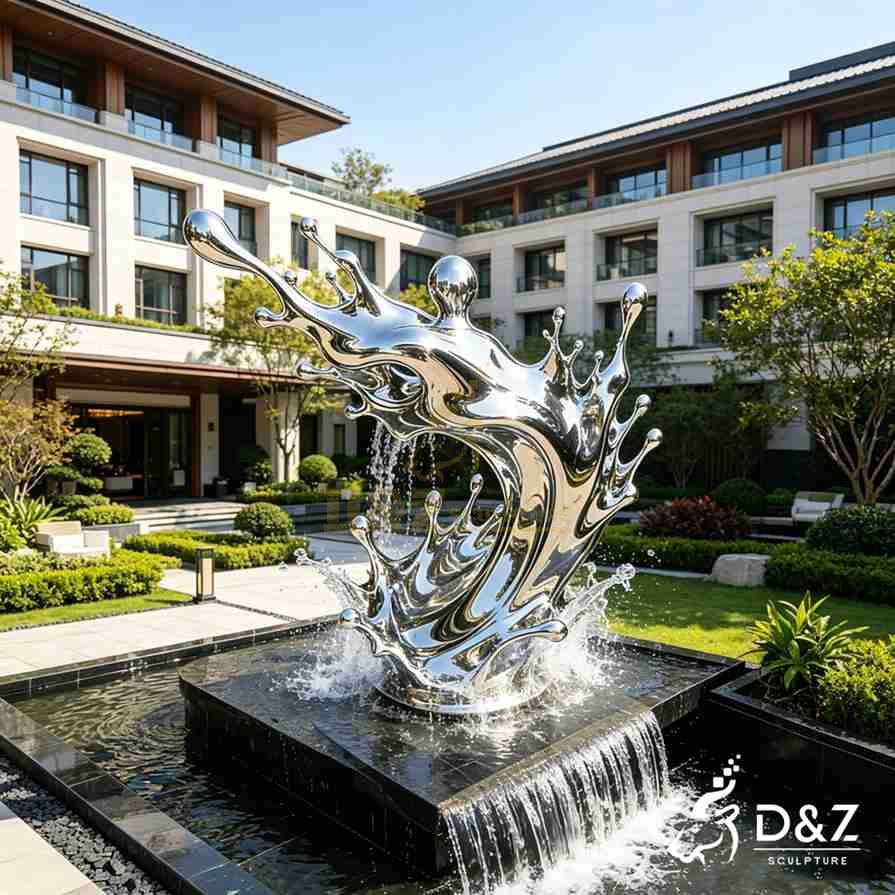 Modern Metal Water Fountain 4