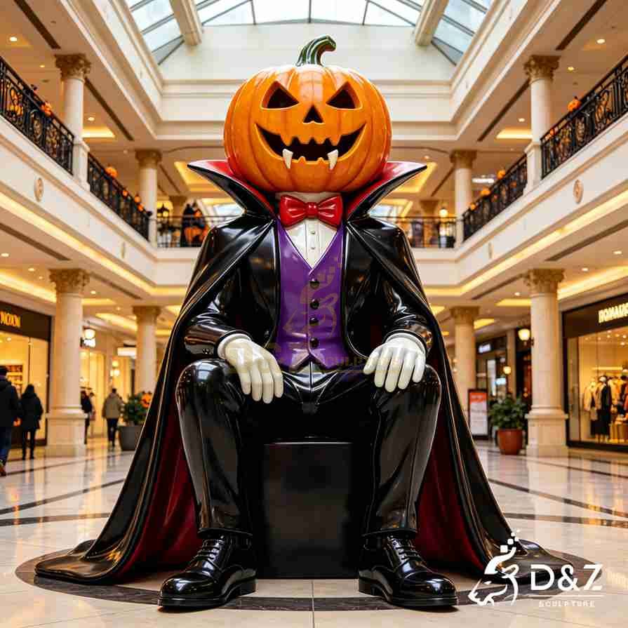 Pumpkin Vampire Sculpture 2