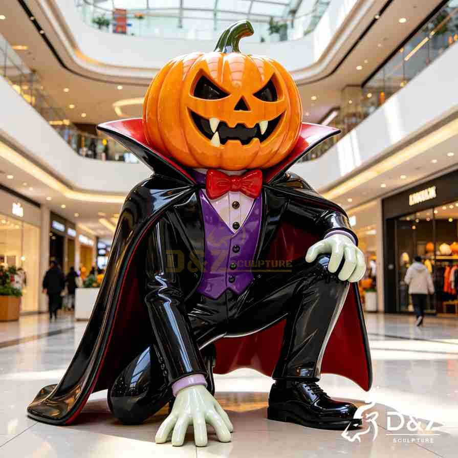 Pumpkin Vampire Sculpture 4