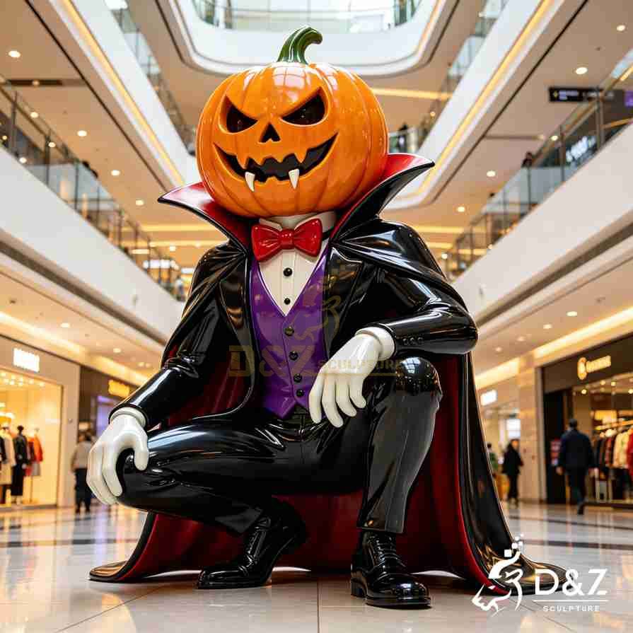 Pumpkin Vampire Sculpture 6