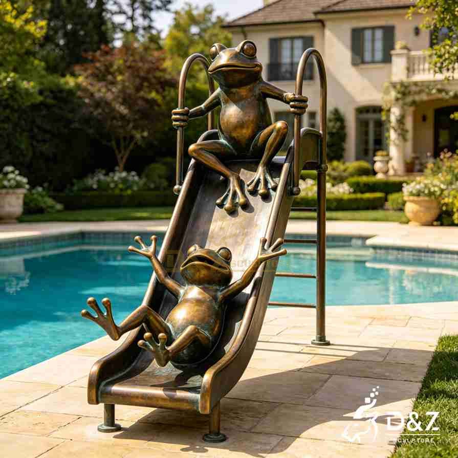 Frog Garden Sculpture 4