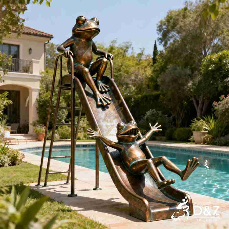 Frog Garden Sculpture 6