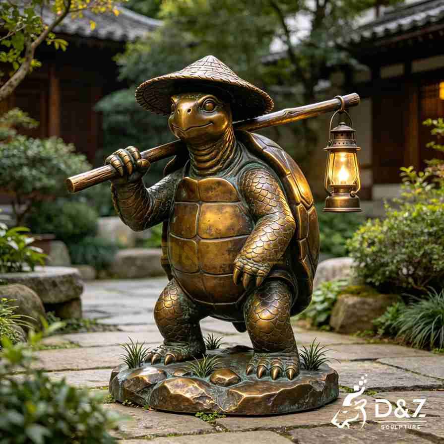 Turtle Garden Statue 3