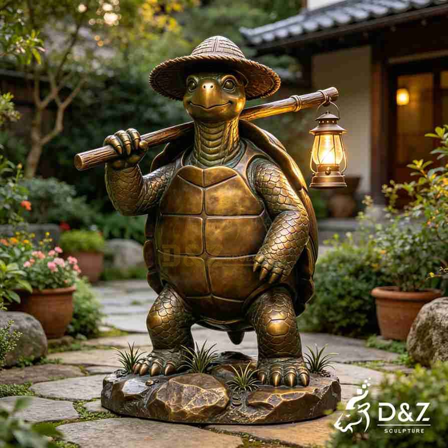 Turtle Garden Statue 4