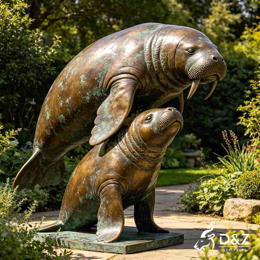 Manatee Garden Statue 2