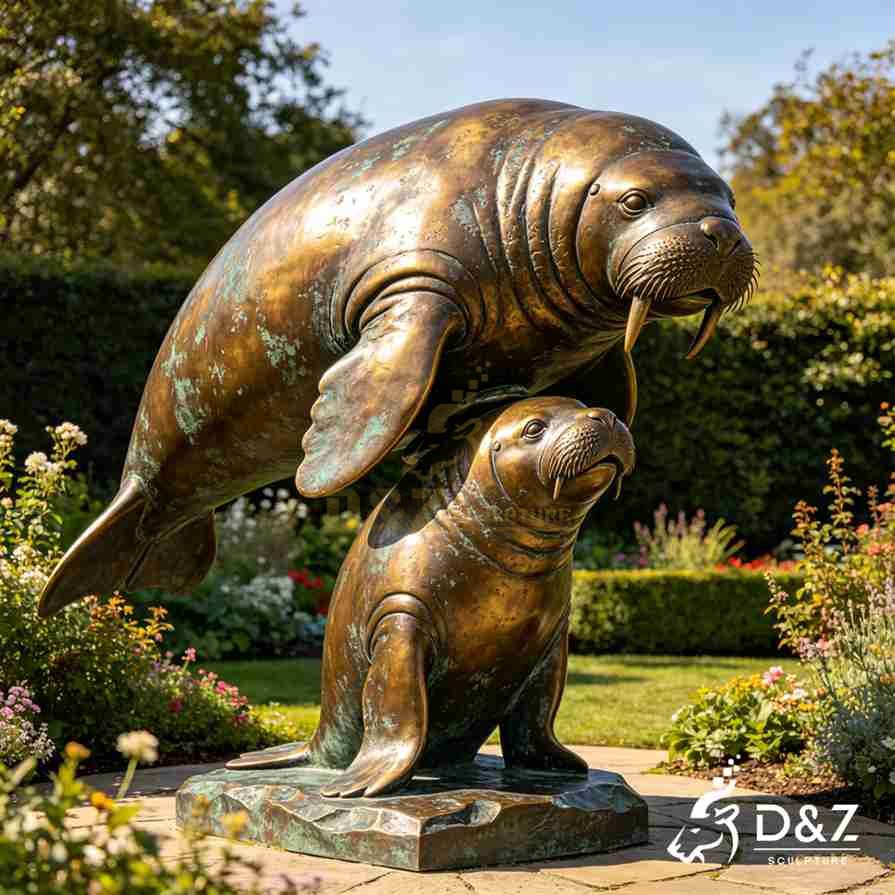 Manatee Garden Statue 5