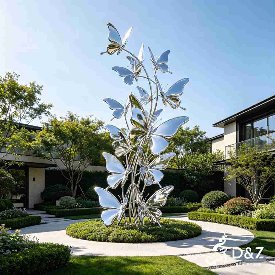 Metal Butterfly Garden Sculpture 1
