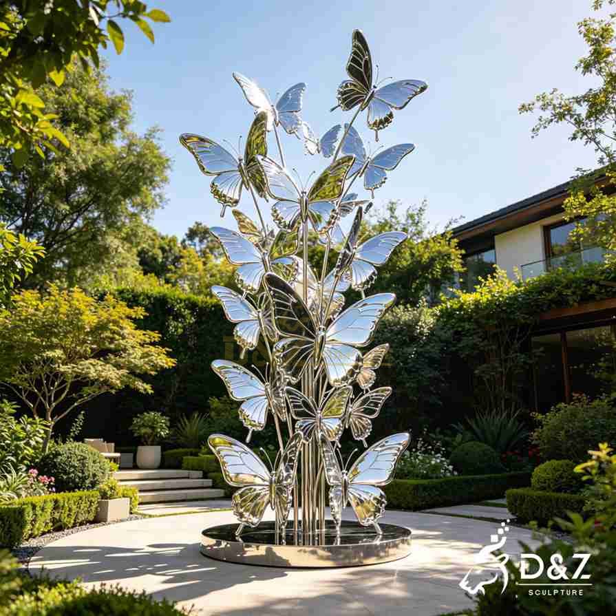 Metal Butterfly Garden Sculpture 5