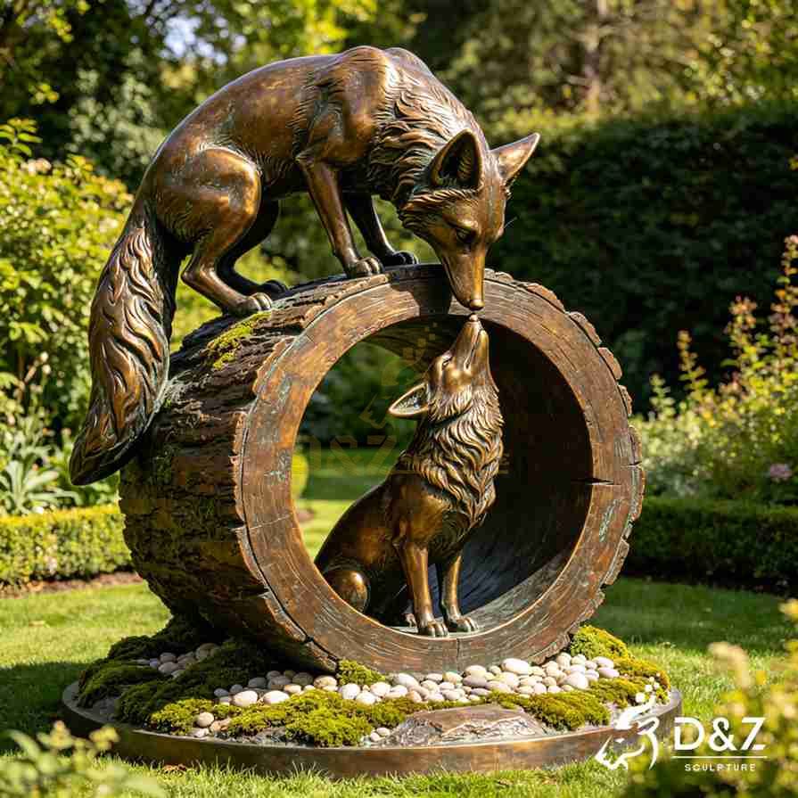 20-5 Large Bronze Animal Garden Statues: Classic Outdoor Decor