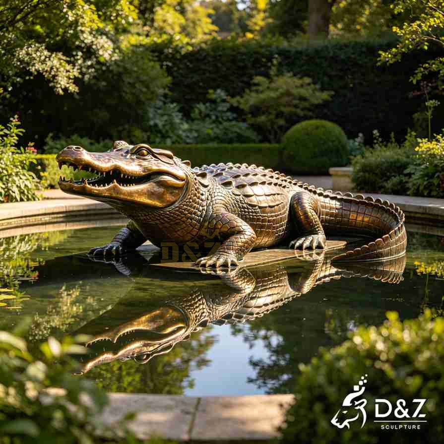 20-9 Large Bronze Animal Garden Statues: Classic Outdoor Decor