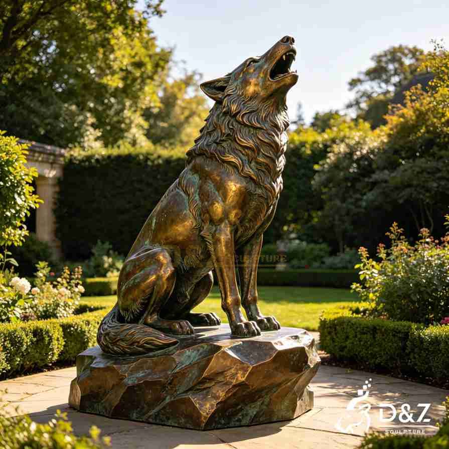 20-10 Large Bronze Animal Garden Statues: Classic Outdoor Decor