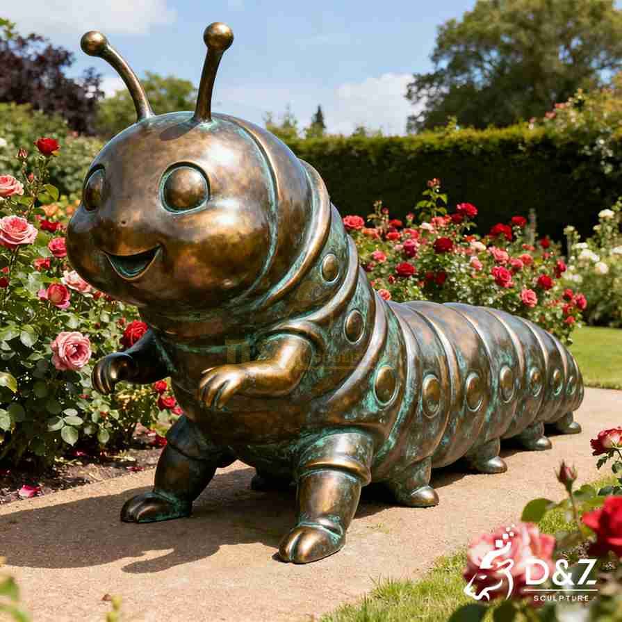 20-16 Large Bronze Animal Garden Statues: Classic Outdoor Decor