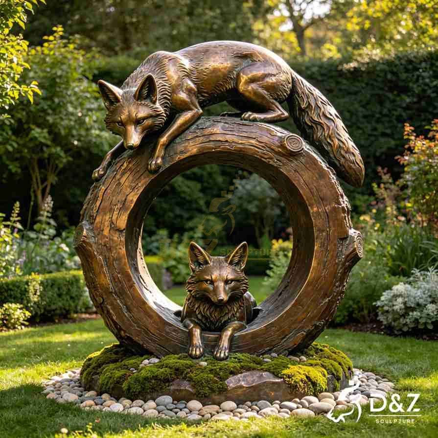 Fox Garden Statue 2