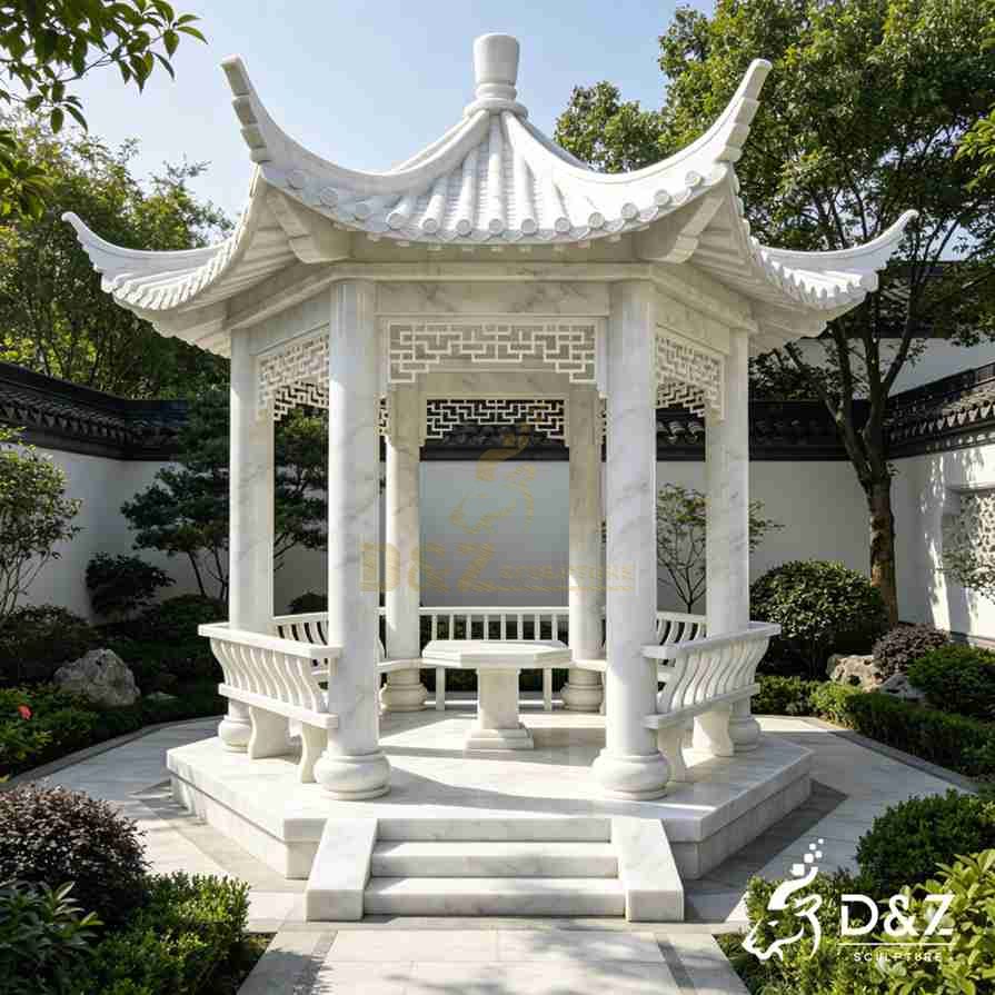 Marble Chinese Style Gazebo 6
