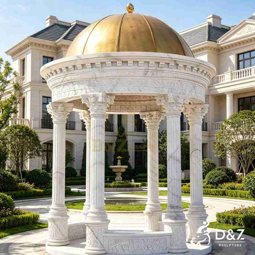 Large Marble Dome Gazebo 6