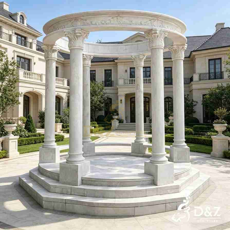 White Marble Pergola 2